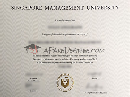 Singapore Management University Certificate