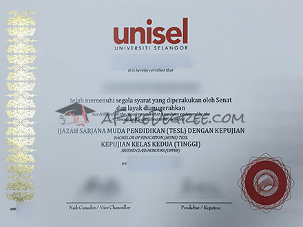 Universiti Selangor Certificate
