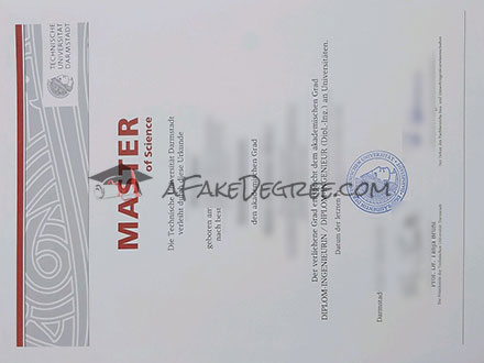 Technical University of Darmstadt Certificate