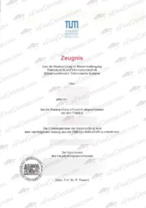 TUM fake diploma