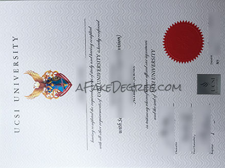 UCSI Universiti Certificate