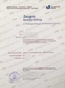 Universität Siegen fake diploma
