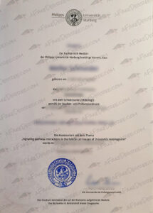 buy a Universität Marburg Certificate University of Marburg fake transcript