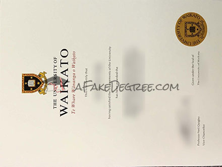 University of Waikato Certificate