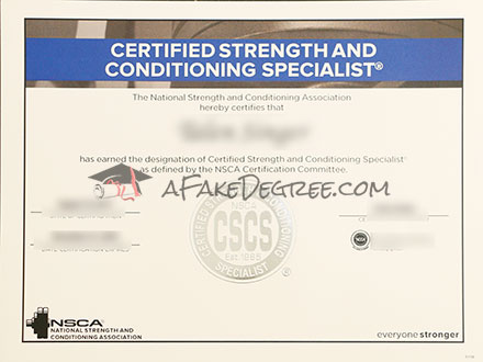 CSCS degree Certificate