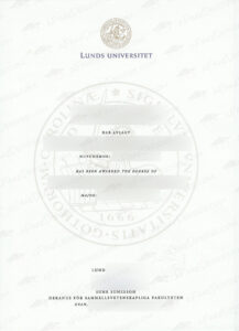 Lunds universitet fake diploma