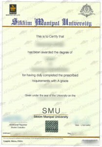 buy a SMU fake diploma Sikkim Manipal University fake diploma