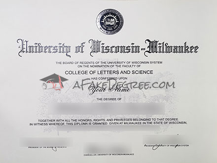 UW-Milwaukee degree Certificate