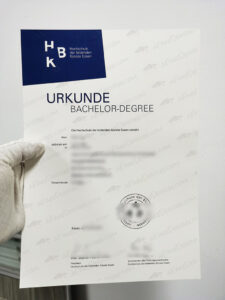 Fake HBK Essen degree certificate