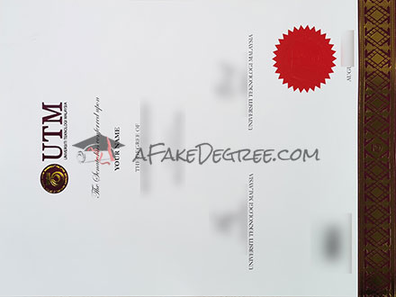 UTM degree Certificate