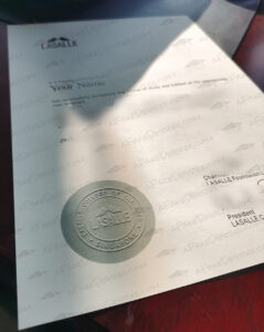 fake Lasalle diploma