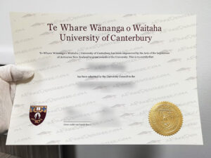 Fake University of Canterbury degree certificate