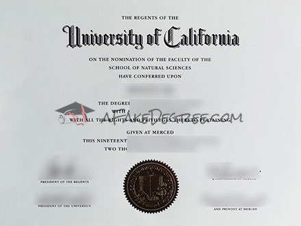 UC Merced degree Certificate