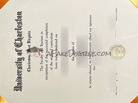 University of Charleston degree Certificate