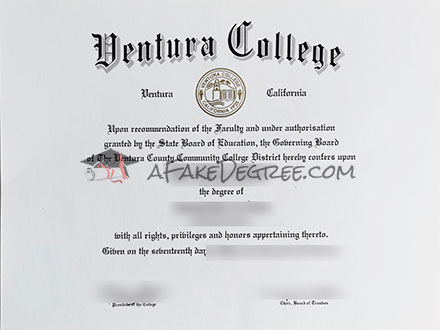 Ventura College degree Certificate
