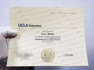 Fake UCLA Extension diploma