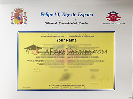 Universidade da Coruña diploma