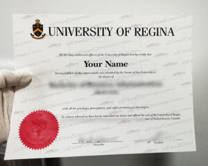 Fake University of Regina degree certificate