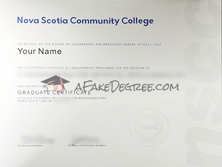 NSCC degree Certificate