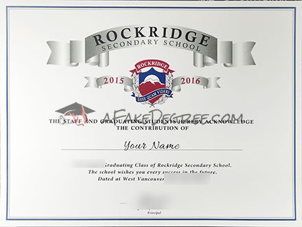 Rockridge Secondary School diploma