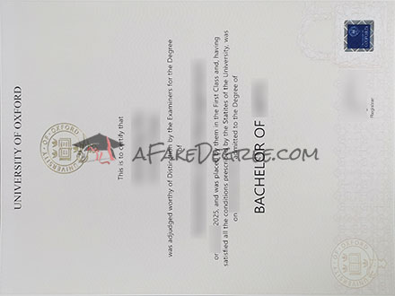 University of Oxford diploma