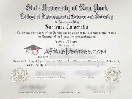 SUNY-ESF Diploma Replicas
