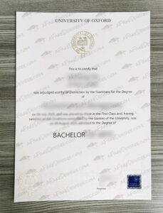 University of Oxford diploma