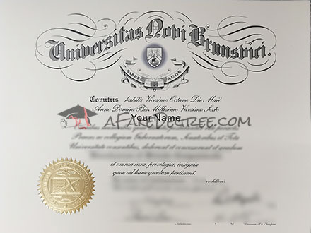 University of New Brunswick diploma
