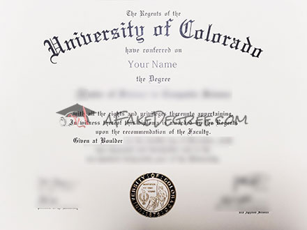 University of Colorado Boulder diploma