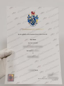 Birmingham City University diploma