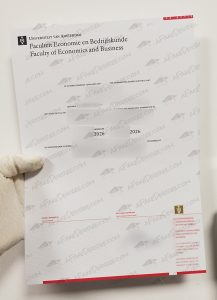 Universiteit van Amsterdam diploma